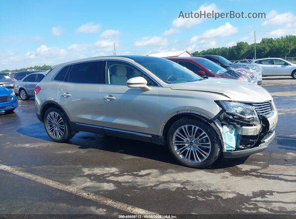 2LMPJ6LRXHBL33132 2017 LINCOLN MKX Champagne Widok wnętrza z tyłu