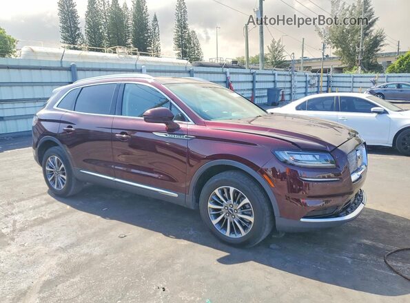2LMPJ8J90PBL21830 2023 LINCOLN NAUTILUS Burgundy Przód prawy