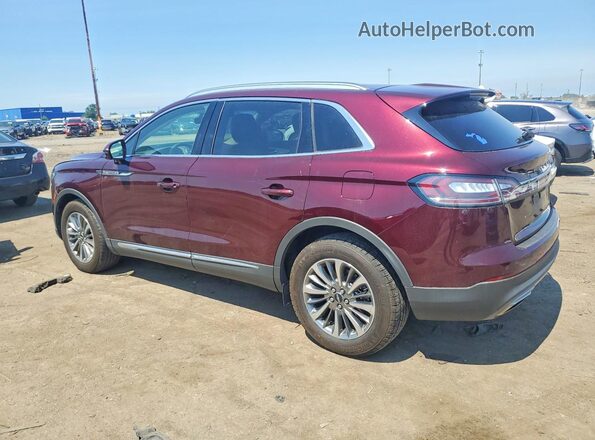 2LMPJ8J93LBL13649 2020 LINCOLN NAUTILUS Maroon უკანა მარცხენა