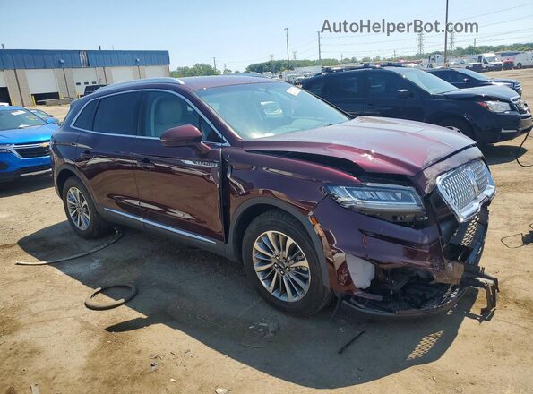 2LMPJ8J93LBL13649 2020 LINCOLN NAUTILUS Maroon წინა მარჯვენა