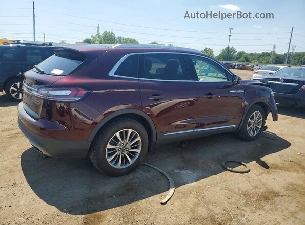 2LMPJ8J93LBL13649 2020 LINCOLN NAUTILUS Maroon უკანა მარჯვენა