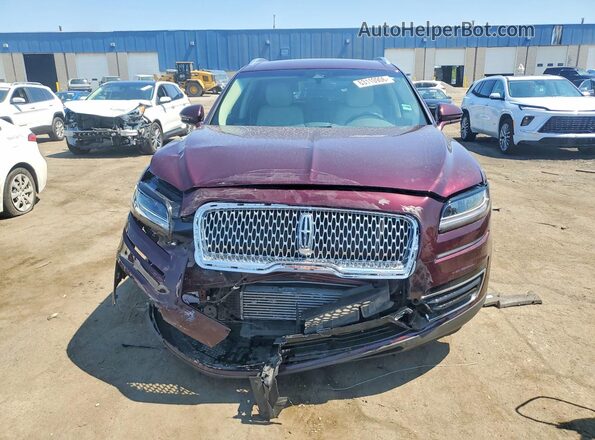 2LMPJ8J93LBL13649 2020 LINCOLN NAUTILUS Maroon წინა ხედი