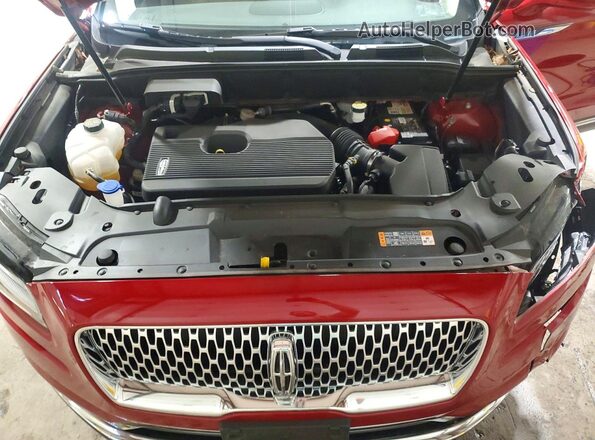 2LMPJ8J97MBL09363 2021 LINCOLN NAUTILUS Red ძრავის განყოფილების ხედი