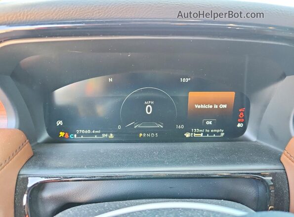 2LMPJ8K93PBL22470 2023 LINCOLN NAUTILUS Burgundy Սարքավորումների վահանակի տեսք
