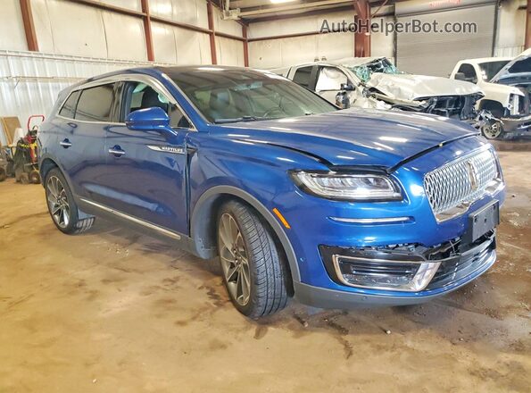 2LMPJ8K94LBL10953 2020 LINCOLN NAUTILUS Blue Front right