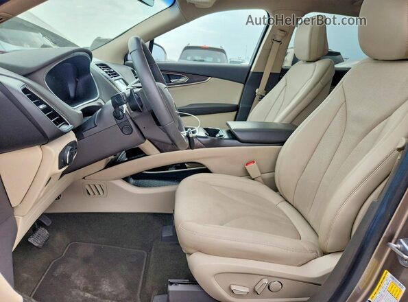 2LMPJ8K98LBL15993 2020 LINCOLN NAUTILUS Желто-коричневый Вид салона спереди