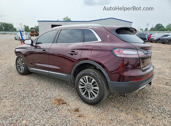 2LMPJ8K98PBL14395 2023 LINCOLN NAUTILUS Maroon Trasero izquierdo