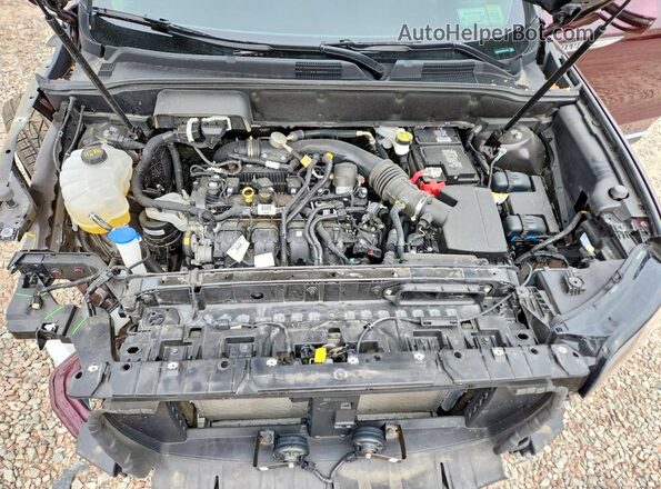 2LMPJ8K98PBL14395 2023 LINCOLN NAUTILUS Maroon Vista del compartimento del motor
