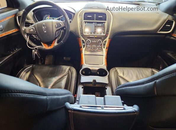 2LMPJ8KP2JBL47219 2018 LINCOLN MKX Gray Widok deski rozdzielczej