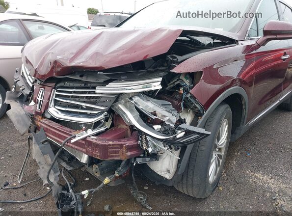 2LMPJ8KR5HBL34685 2017 LINCOLN MKX Maroon Դիմացի տեսք