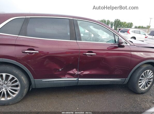 2LMPJ8KR5HBL34685 2017 LINCOLN MKX Maroon Սալոնի 360 աստիճան տեսք