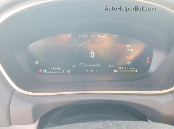 2LMPJ8L90KBL47110 2019 LINCOLN NAUTILUS Blue Instrument cluster view