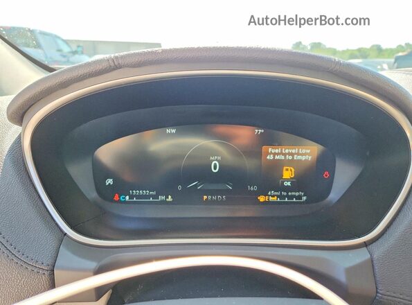 2LMPJ8L94KBL62676 2019 LINCOLN NAUTILUS Brown Instrument cluster view