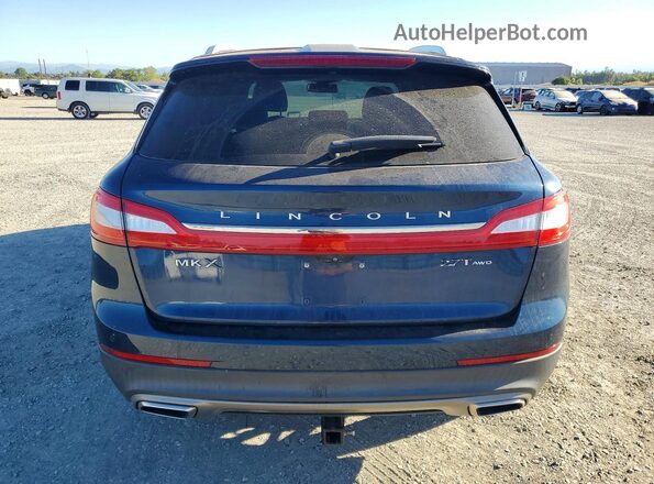 2LMPJ8LP3HBL13170 2017 LINCOLN MKX Синий Вид сзади