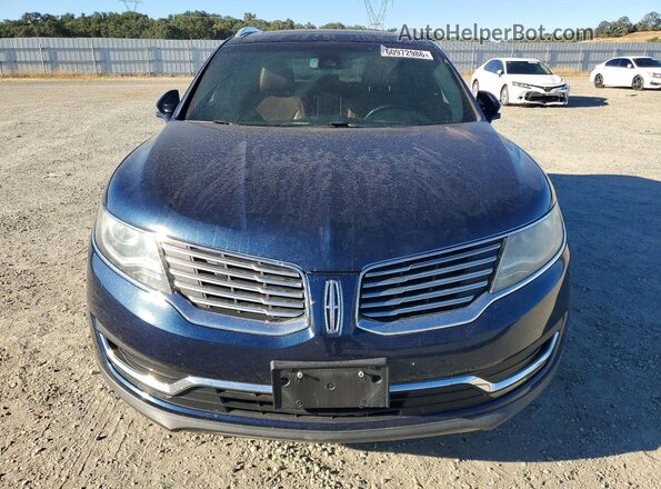 2LMPJ8LP3HBL13170 2017 LINCOLN MKX Синий Вид спереди