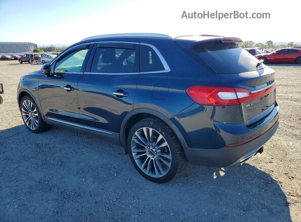 2LMPJ8LP3HBL13170 2017 LINCOLN MKX Синий Задняя левая четверть