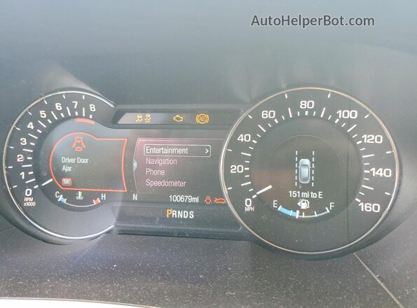 2LMPJ8LP5HBL30682 2017 LINCOLN MKX Black Instrument cluster view
