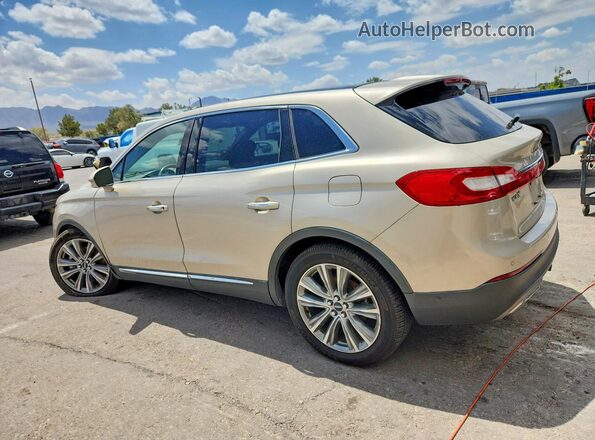 2LMPJ8LPXHBL40172 2017 LINCOLN MKX Золотой Задняя левая четверть