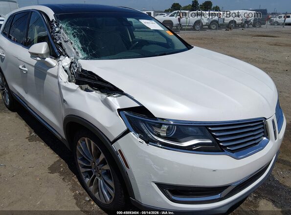 2LMPJ8LR0GBL53660 2016 LINCOLN MKX Белый Вид спереди