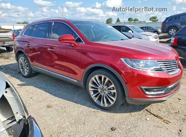 2LMPJ8LR1GBL84190 2016 LINCOLN MKX Red Передня права чверть