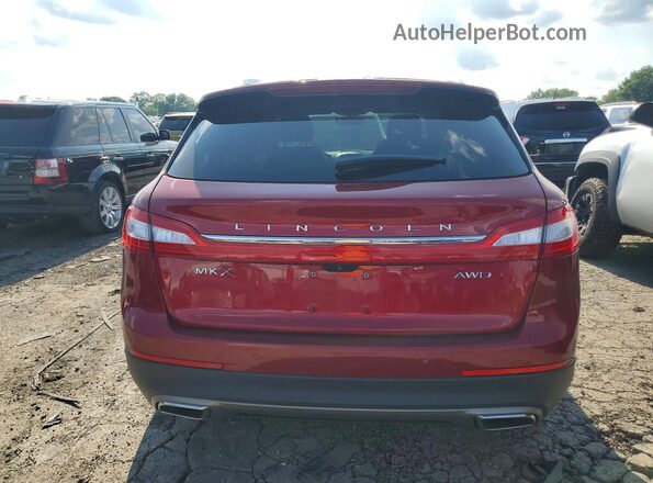 2LMPJ8LR1GBL84190 2016 LINCOLN MKX Red Вид ззаду
