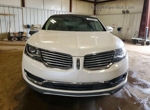 2LMPJ8LR6JBL47773 2018 LINCOLN MKX White წინა ხედი