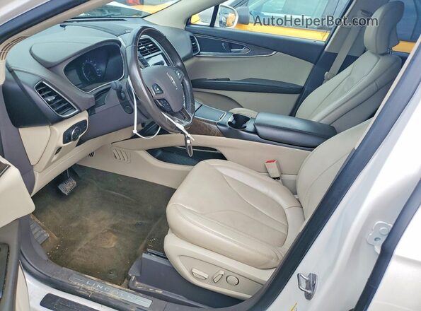 2LMPJ8LR6JBL47773 2018 LINCOLN MKX White წინა სალონის ხედი