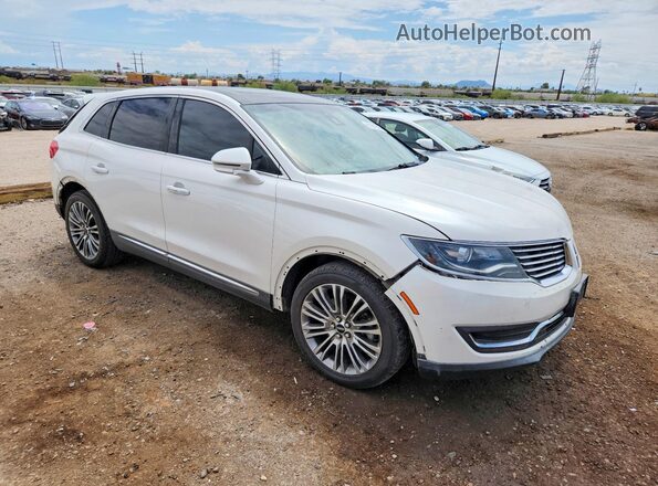 2LMPJ8LR7HBL52992 2017 LINCOLN MKX White Delantero derecho