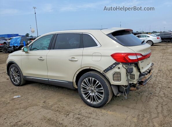 2LMPJ8LR9GBL33746 2016 LINCOLN MKX Beige Trasero izquierdo