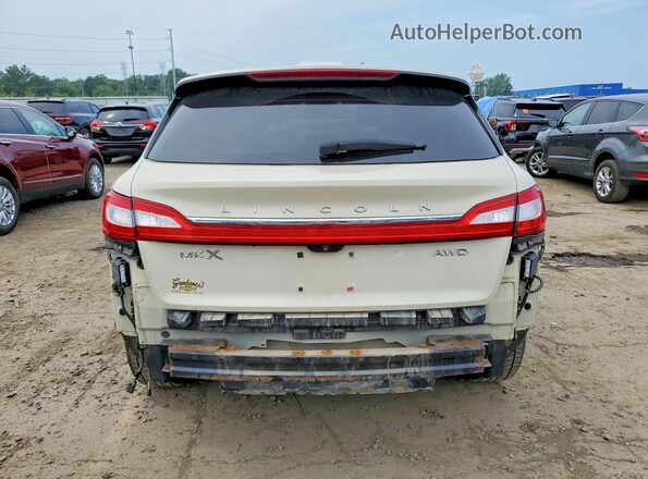 2LMPJ8LR9GBL33746 2016 LINCOLN MKX Beige Vista trasera