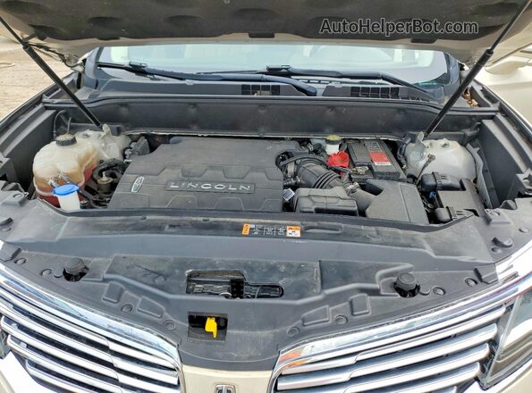 2LMPJ8LR9GBL33746 2016 LINCOLN MKX Beige Vista del compartimento del motor