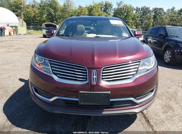 2LMPJ8LRXHBL30582 2017 LINCOLN MKX Red წინა ხედი