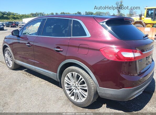 2LMPJ8LRXHBL30582 2017 LINCOLN MKX Red უკანა მარცხენა