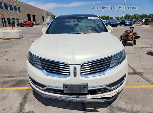 2LMPJ9JP0GBL52077 2016 LINCOLN MKX White Widok z przodu