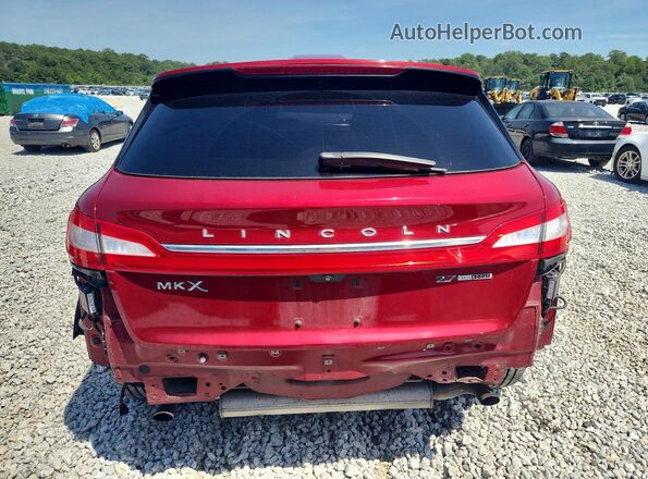 2LMTJ6LP3GBL30276 2016 LINCOLN MKX Red უკანა ხედი