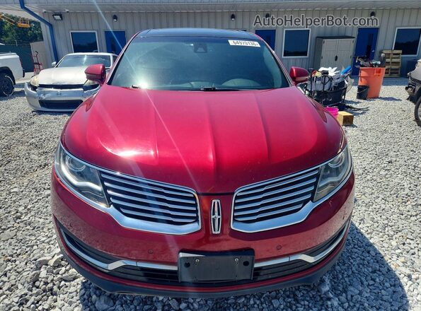 2LMTJ6LP3GBL30276 2016 LINCOLN MKX Red წინა ხედი