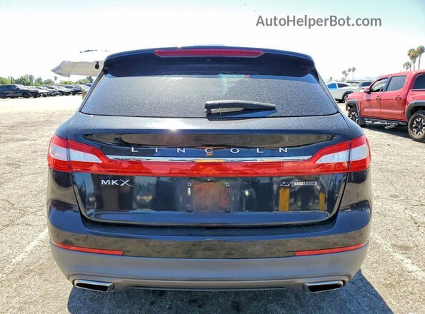 2LMTJ6LP9GBL74816 2016 LINCOLN MKX Black Вид ззаду