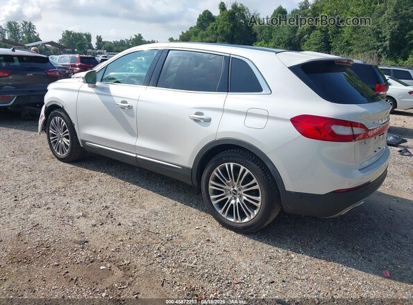 2LMTJ6LR7GBL27494 2016 LINCOLN MKX White Trasero izquierdo
