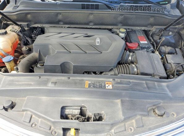 2LMTJ8LP1GBL21247 2016 LINCOLN MKX Black Vista del compartimento del motor