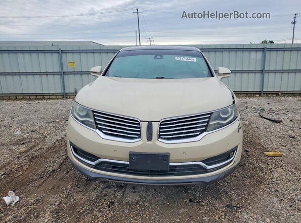 2LMTJ8LP1GBL50053 2016 LINCOLN MKX Beige Front view