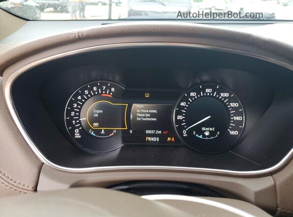 2LMTJ8LP1GBL50053 2016 LINCOLN MKX Beige Instrument cluster view