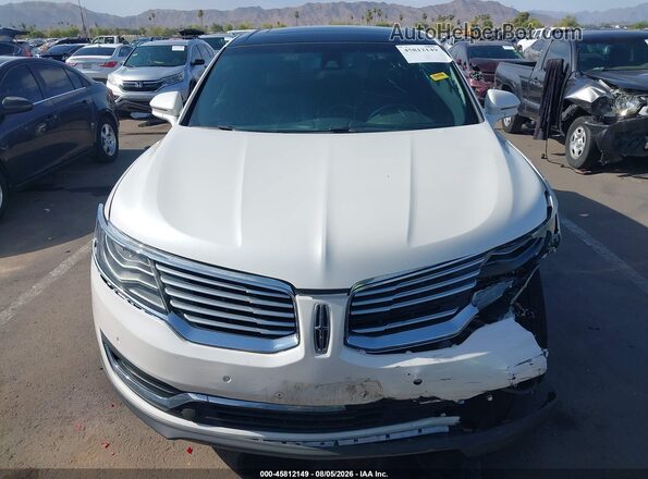2LMTJ8LP3GBL21122 2016 LINCOLN MKX White Widok zestawu wskaźników