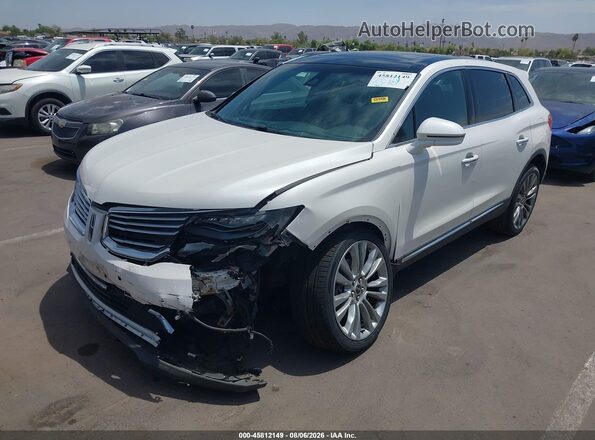 2LMTJ8LP3GBL21122 2016 LINCOLN MKX White Widok z przodu