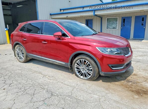 2LMTJ8LR1GBL78789 2016 LINCOLN MKX Темно-бордовый Передняя правая четверть