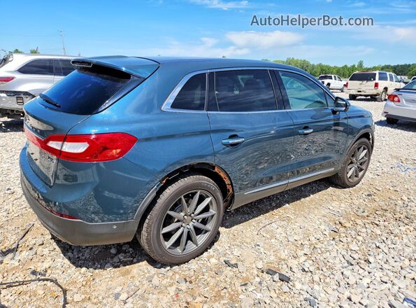 2LMTJ8LR2GBL54906 2016 LINCOLN MKX Blue Rear right