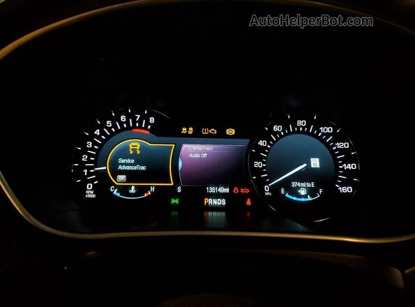 2LMTJ8LR5GBL32110 2016 LINCOLN MKX Silver Вид щитка приладів