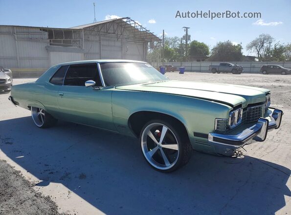 2P47Y3C116908 1973 PONTIAC GRANDVILLE Зеленый Передняя правая четверть