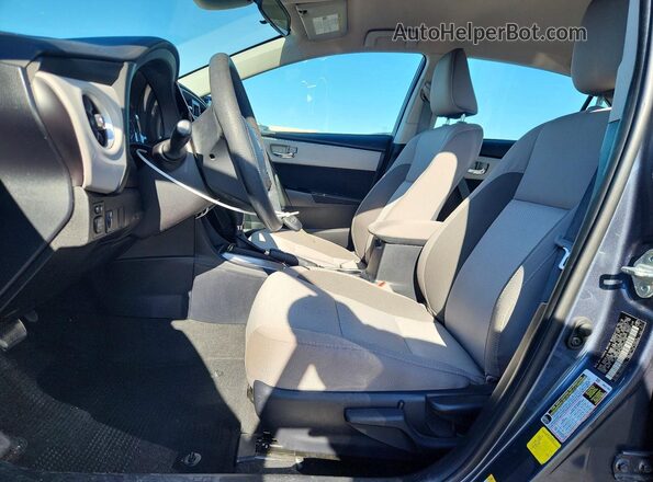 2T1BPRHE1HC770735 2017 TOYOTA COROLLA Gray Vista interior delantera