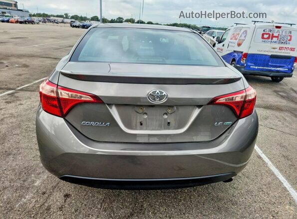 2T1BPRHE1JC000394 2018 TOYOTA COROLLA Gray Widok z tyłu