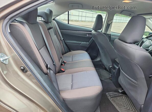 2T1BPRHE1JC000394 2018 TOYOTA COROLLA Gray Widok tylnych siedzeń